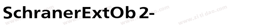 SchranerExtOb 2字体转换